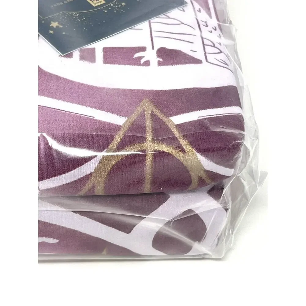 Pottery Barn Teen Harry Potter Patronus Damask KING Duvet Cover Burgundy Gold